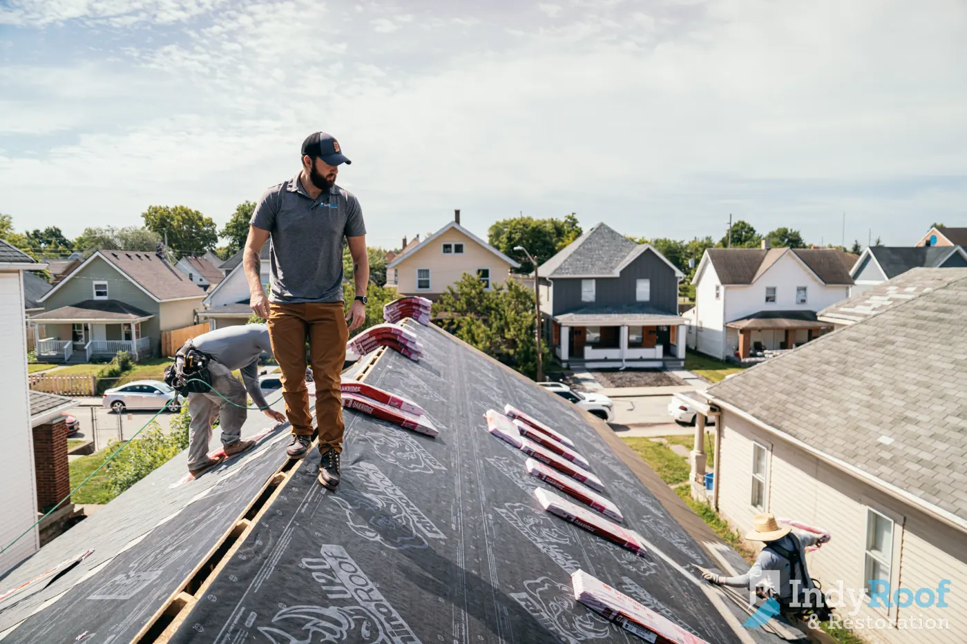 Roofing by Trafalgar Roofing near Martinsville, IN