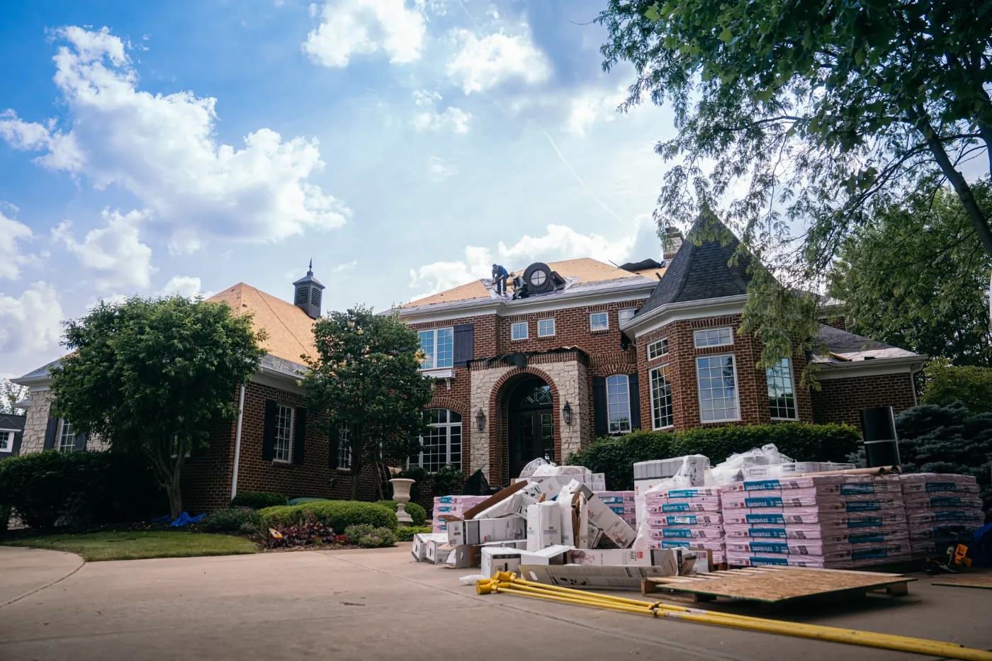 Storm damage documented on a Trafalgar home